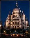 Montmartre illuminé la nuit